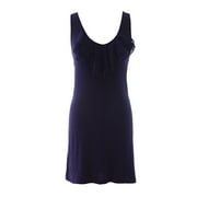 VELVET by Graham & Spencer Women's Ruffle Front Detail Tank Dress Petite (0-2) Indigo