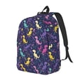 thumbnail image 1 of Fotbe Colorful Dinosaur Mochila de Lona con Estampado, Mochila Duradera, Mochila Versátil de Alta Calidad, Mochila Compacta Vintage-Small, 1 of 5