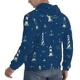 thumbnail image 6 of Daiia Lighthouses and Anchors for Men's Fashion Hoodies & Sweatshirts with Kangaroo Pocket Hooded Sweatshirt Breathable & Moisture Wicking-XX-Large, 6 of 7