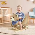 thumbnail image 2 of Caballito balancín de peluche con forma de oso y nanas Qaba, 2 of 9