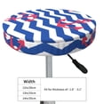 thumbnail image 4 of Fotbe Nautical Anchors Stool Covers Round,Waterproof Round Bar Stool Covers Bar Chair Covers Washable Stool Cushion Slipcover for 12-14 Inch Chair-12 inch, 4 of 7
