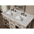thumbnail image 2 of InFurniture WK8260-AP TOP 60 in. Rustic Solid Fir Double Sink Vanity With Arctic Pearl Quartz Marble Top-No Faucet, 2 of 2