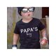 thumbnail image 1 of PAPA's Boy" Black Cotton T-Shirt for Youngsters - 100% Cotton, Casual Crew Neck, Short Sleeve with Bold White Lettering, Machine Washable - Perfect for Summer, 1 of 6