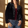 thumbnail image 4 of Blazer pour Femmes, Décontracté Court en Velours avec Poches à Rabat Ajusté, Blazer Décontracté pour Femmes, 4 of 7