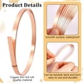 thumbnail image 4 of PH Copper Sheet Roll Copper Foil Plate Copper Flashing Roll 6.5 Yards 0.2x10mm Rose Gold Copper Thin Sheet 32 Gauge Copper Metal Strips for Jewelry DIY Cutting Crafts Making House Repairs for DIY, 4 of 6