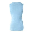 thumbnail image 6 of Tiqkatyck Tank Tops for Women Trendy Womens Casual Slim Fit V Neck Ribbed Knit Tanks Tops Sleeveless T Shirts Sleeveless Shirt Slim Fit Casual Basic Top Summer Tops for Women Blue M, 6 of 6