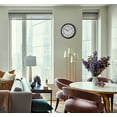 thumbnail image 2 of Seiko 12" Yori Wall Clock, Classic Round Analog, Quartz, Metallic Black, QXA787KLH, 2 of 5