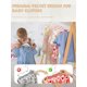thumbnail image 5 of Smartor Premium Perchas De Terciopelo Para Armario, Paquete De 50 Perchas Duraderas De Fieltro Para Niños De 11.8 Pulgadas, Antideslizantes Para Ropa De Bebé, Perchas Para Niños En El Armario (Gancho, 5 of 5