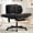 Black, variant on Hforesty Cross Legged Office Chair, Inflatable Flip-up Back & Wide Seat, 5-Position Armrests & Footrest, Desk Chair for Home Office, Black