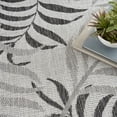 thumbnail image 5 of Nourison Garden Oasis Tropical Outdoor Rug Grey 9' x 12', 5 of 13