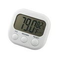 thumbnail image 7 of YZHM Digital LCD Indoor Thermometer Hygrometer Gauge Clock Temperature Humidity Meter, 7 of 7