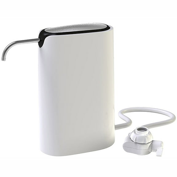 Little Luxury Smart Countertop Drinking Water Filter System, (Includes 2 Filters) with Carbon Filter, Reduces Lead, Chlorine and More, White