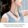 thumbnail image 2 of Injueey Auricular colgante de cuello ABS, compatible con Bluetooth, reemplazo de Control de botón, auriculares deportivos, reproductor de Cables de audio/vídeo Blanco Tipo 1, 2 of 6