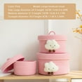 thumbnail image 2 of 3 Pack Lidded Basket,Decorative Cosmetics Baskets with Lids Natural Cotton Rope Lidded Baskets for Organizing,Gifts for Friends Women,Housewarming Gifts for New Home, 2 of 8