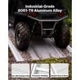 thumbnail image 4 of VEVOR Aluminum Trailer Ramps, 76 x 54 in Tri-Folding Truck Ramps with Straps & Non-Slip Rubber Fingers, 1500LBS Capacity ATV Loading Ramps for Pickup Trucks, Motorcycles, Lawn Mowers, Tractors, Carts, 4 of 9