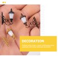 thumbnail image 2 of Miangastore Mini Wall Lamp Decor Black ABS Micro Landscaping Light Adornment for Mini House DIY 4pcs Set, 2 of 9