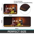 thumbnail image 5 of Red Wine Kitchen Rugs 2 Piece Set Washable Runner Rug Christmas Gift Grape Absorption Kitchen Mat Thanksgiving Day Decorations for Kitchen 17"x 47"+17" x 30" (Wine Glass 2), 5 of 5