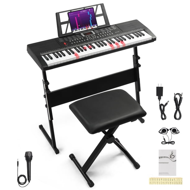 Teclado Piano Ktaxon 61 Teclas 200 Timbres Ritmos