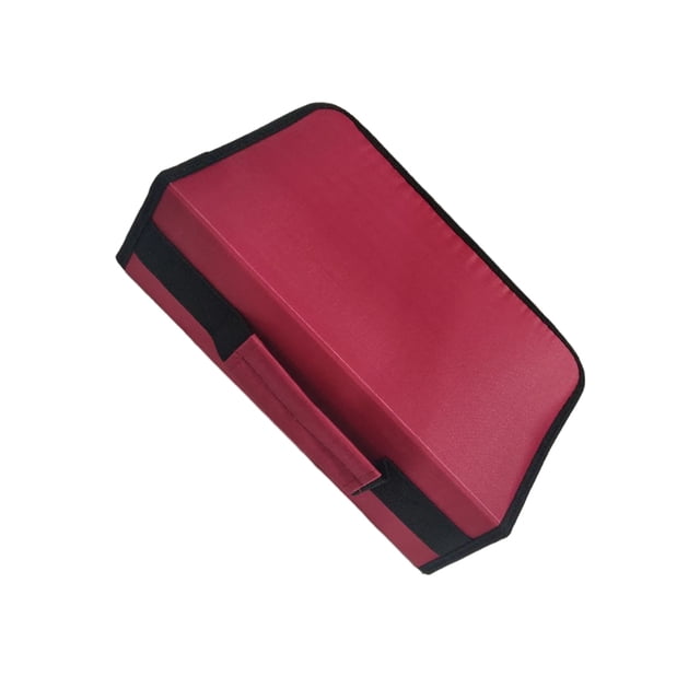 Methold Estuche para CD y DVD, organizador de juegos, soporte para billetera de disco, bolsa de almacenamiento de DVD plateada Computadoras de tableta Rojo