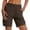 #03 Brown 【Mix & Match: Stock Up on Your Favorite Colors】, variant on Women's Lightweight Nylon Spandex Workwear Shorts, Elastic Waist Tummy Control with Zippered Pockets, Quick Dry Breathable Stretch, Outdoor Leisure Hiking Running | TruBelle,Black M