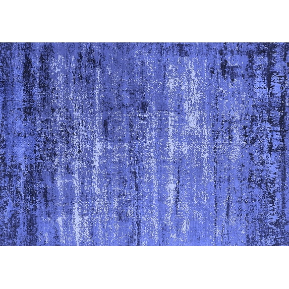 Ahgly Company Indoor Rectangle Oriental Blue Industrial Area Rugs, 4' x 6'