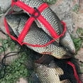 thumbnail image 4 of Folding Fish Net Bag Outdoor Drawstring Live Fish Catching Netting Fishes Holding Bag Portable Fishing Meshes Bags, 4 of 9