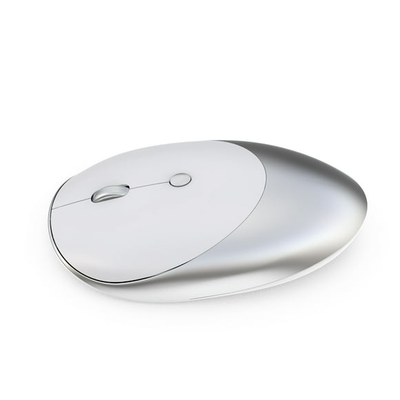 HXSJ HXSJ T36 Wireless Bluetooth Mouse - Sleek Silver Design with 3 Modes (BT 3.0, BT 5.0, 2.4G), Rechargeable 500mAh Battery, High Precision Tracking, Mute Option, and 1600 DPI Resolution for