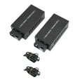 thumbnail image 2 of Ethernet Media Converter, Long Distance Transmission for Single Mode Fiber, 10/100M Rate Adaptive, LED Indicators, 1.25G SC Port, 100Mbps Optical Port, 10/100Mbps RJ45 Port, 2 of 8