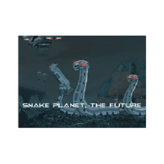 RICK & MORTY MAGNET - Officially Licensed SNAKE PLANET THE FUTURE Artwork Decorative Refrigerator Magnet - 2.5" x 3.5"