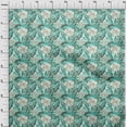 thumbnail image 4 of oneOone Rayon Aquamarine Fabric Tropical Floral Fabric For Sewing Printed Craft Fabric By The Yard 56 Inch Wide, 4 of 5