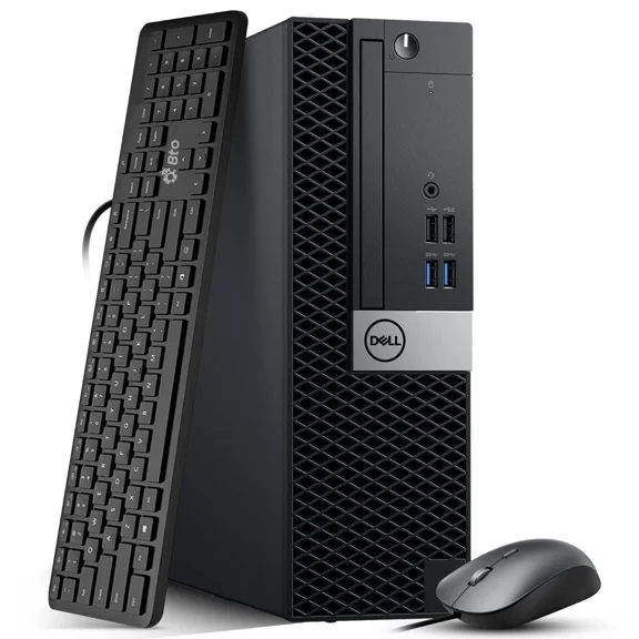 Restored Dell 3070 SFF Desktop PC | i5-8th Gen Processor | Intel UHD Graphics 630 | 8GB DDR4 RAM | 256GB SSD | WIFI | Keyboard & Mouse | Windows 11 Pro Computers Desktop (Refurbished)