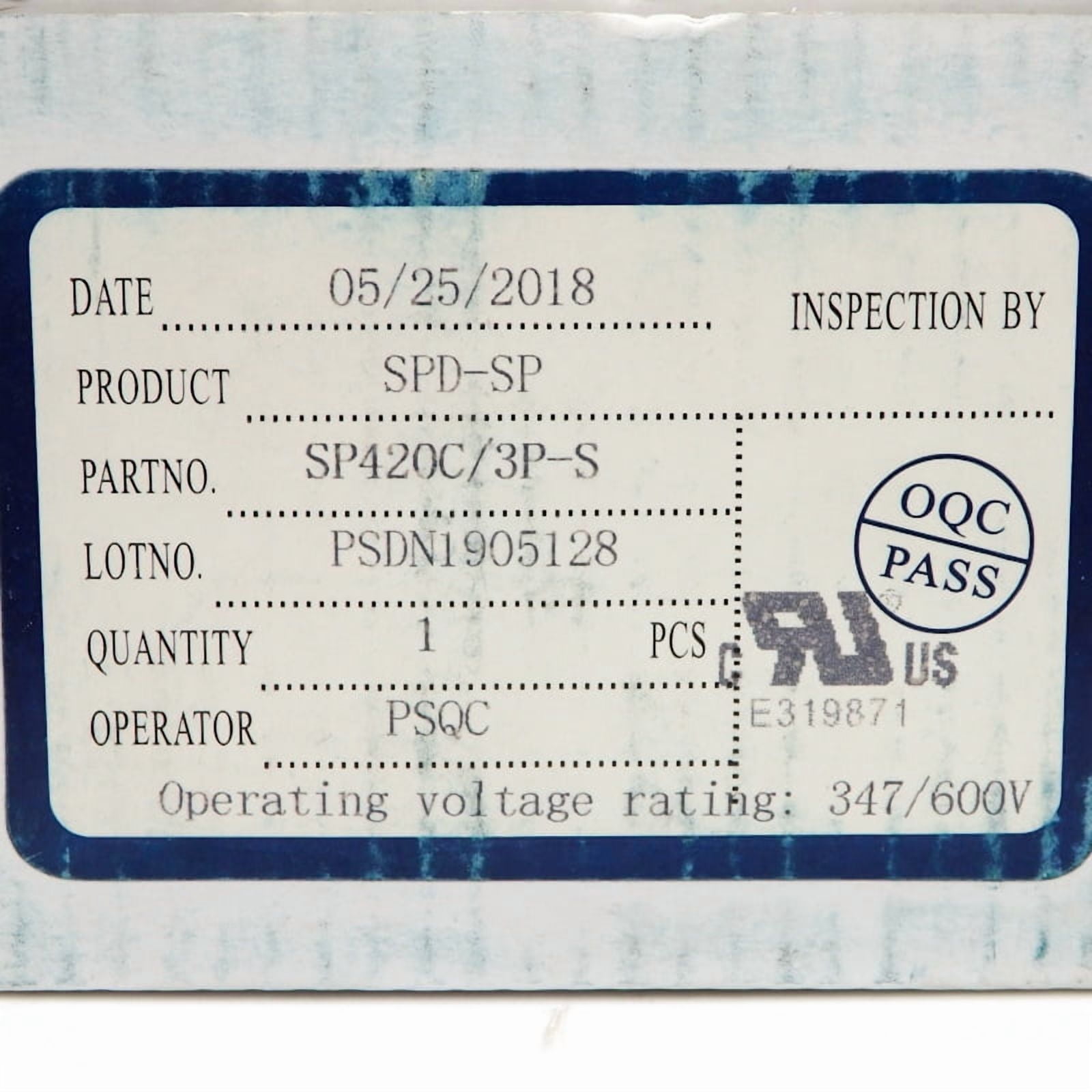 ProSurge Type 2CA SPD 3-P AC Power DIN-Rail Surge Protective Device SP420C/3P-S