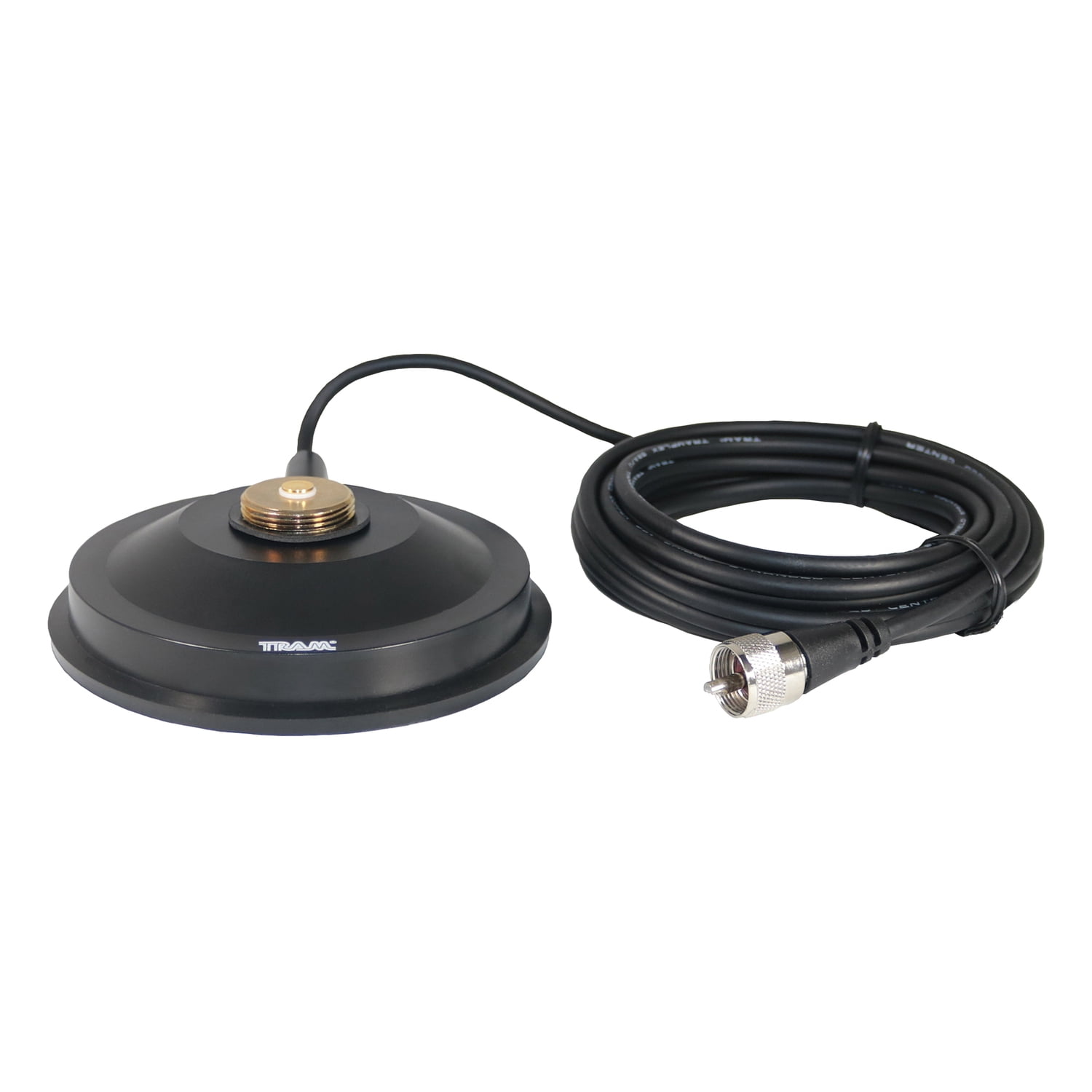 Tram NMO 5-In. Magnet with Soft Rubber Boot, 17 Ft. Cable, PL-259