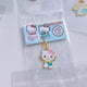thumbnail image 2 of Cute Sanrio Metal Zipper Buckle Decorative Bag Pendant Pendant Lobster Buckle Ugly Fish Cat Keychain, 2 of 4