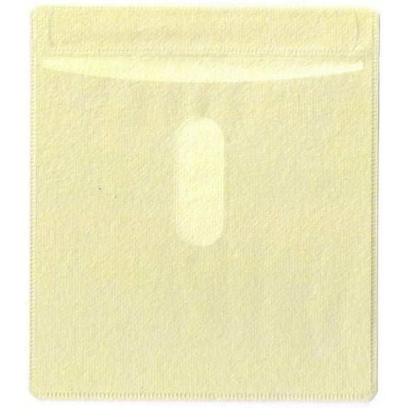 CheckOutStore 100 CD Double-sided Plastic Sleeve Yellow