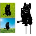 thumbnail image 5 of Acrylic Statues,Black Cat Silhouette Cat Decorative,Garden Stakes,Garden Outdoor Statues Animal Stakes for Yard Decor, 5 of 6