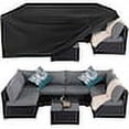 thumbnail image 2 of Fundas para muebles de jardín, KkvoGmle, 242x162x100cm, Negro, 2 of 5