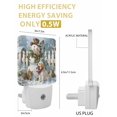 thumbnail image 3 of Christmas Night Lights Auto Sensor Snowman Cat Dog Plug-in LED Nightlights Dusk to Dawn for Living Room, Bedroom, Bathroom, Hallway, Stairways Xmas Wall Decor, Bird Snow Red Berry Night Light, 3 of 9