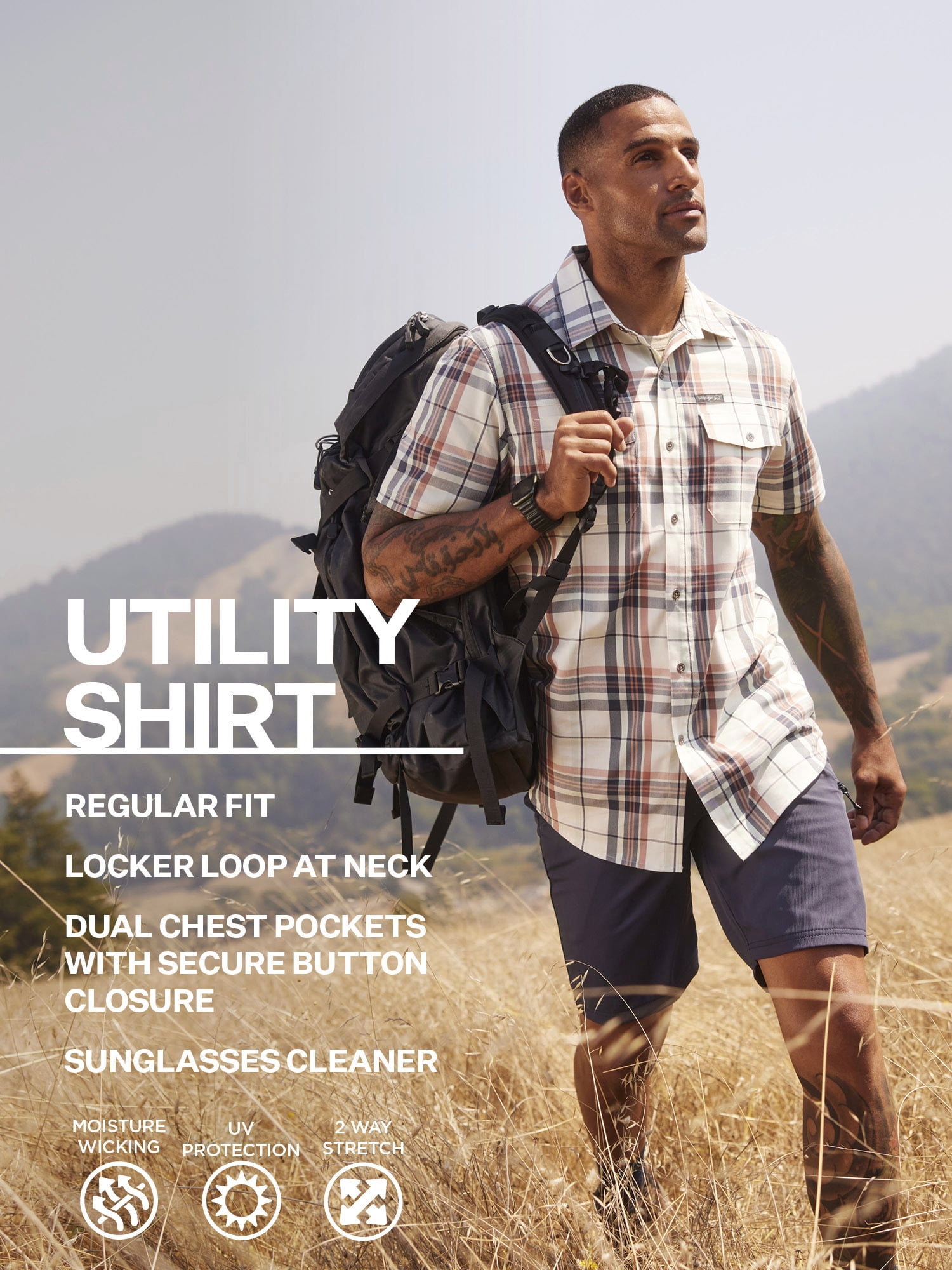 Wrangler Herren-Shirt Outdoor Serie - Atmungsaktiv, Produktbild-Vorschau 1