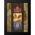 thumbnail image 2 of Marcon, Michael 11x14 Black Modern Framed Museum Art Print Titled - Golden Leaves I, 2 of 5