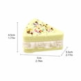 thumbnail image 5 of Simulation Triangle Cheese Shape Squishy for Adults Soft Sensory Gadget Multicolored Realistic Food Office Desk Accessory Pressure Relief Tool 2.8x2.2x1.8 Inch 1 Pack, 5 of 10