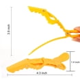 thumbnail image 2 of 14 Pcs Yellow Alligator Hair Clips for Styling Sectioning Larger Salon Pro Hair Clips for Barber Hair Clips for Coloring Cutting Big Alligator Salon Clips for Hair Styling Accessories, 2 of 5