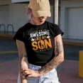 thumbnail image 2 of Funny Awesome Like My Son for Mom or Dad, Military Green T-Shirt, Medium, 2 of 5