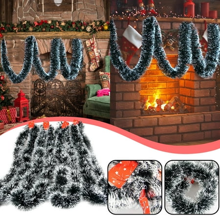 

Christmas Decorations Office Supplies Dark Green And White Side Tops Celebration Holiday Decoration Color Bar 2 Meters