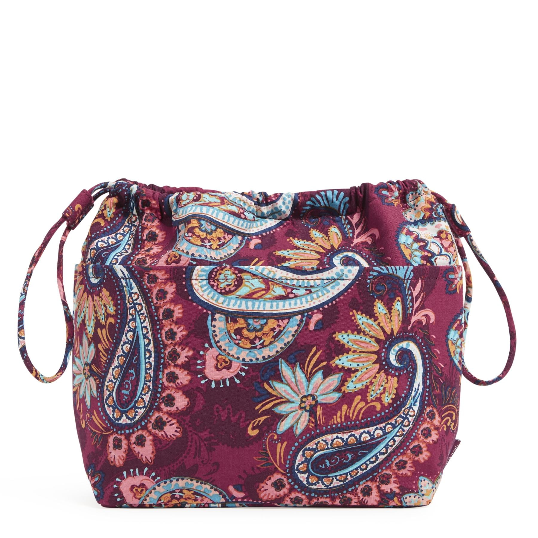 Vera Bradley Women's Recycled Cotton Pocket Ditty Bag Paisley Jamboree