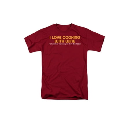 cooking with wine t-shirt size s