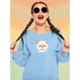 thumbnail image 2 of Serious Kitten Sweatshirt Women -Kayomi Harai Designs, Female 3X-Large, 2 of 4