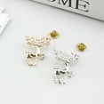 thumbnail image 3 of Dserhfy Xmas Brooch Festive Bright Luster Animal Shaped Versatile All-match Decoration Gifts Cute Cartoon Christmas Elk Brooch Pin Jewelry Clothing Accessories, 3 of 8