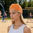thumbnail image 3 of Unique Bargains 1 Pc Flexible Headband Tie-Dye Headband for Sport Orange, 3 of 5