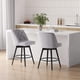 thumbnail image 4 of Yeshouse Taburetes de bar giratorios con respaldo, juego de 2 taburetes de bar de 66 cm de altura, sillas modernas para isla de cocina y bar en casa, 4 of 8